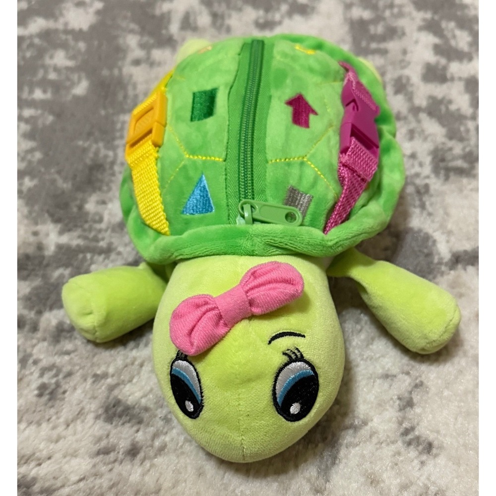 Buckle Toys "Belle Turtle" Plush Leaning Activity Toy